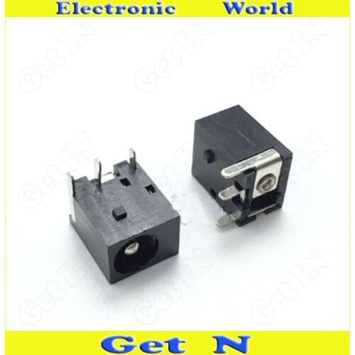 1000pcs 2.5mm DC Electrical Socket Outlet DC-044 DC DIP 3Pins Connectors High Quality