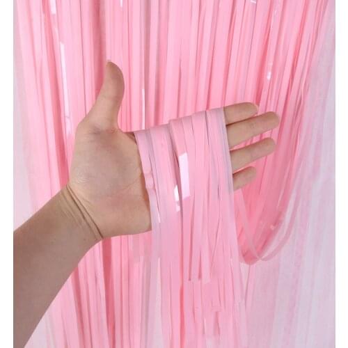 2M wedding Fringe Foil Curtain backdrops Curtain Photo Booth Party Tinsel Curtain Birthday Party Adult Anniversary Supplies