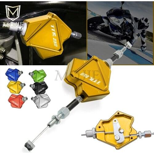 Motorcycle CNC Aluminum Stunt Clutch Lever Easy Pull Cable System For YAMAHA TTR250 TTR 250 1993-2011 1994 1995 1996 1997 1998