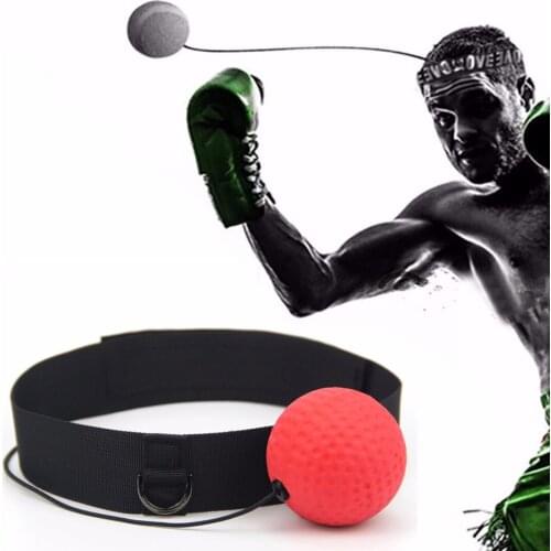Boxing Fight PU Ball With Head Band for Reaction Speed Training Boxing Punch Exercise Rebound Ball Fright Equipment Fitness Ball