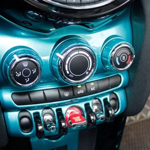 Car Central Control Cover For MINI COOPER S F55 F56 F57 Air Conditioning Adjustment Panel Sticker Decoration Accessories Styling
