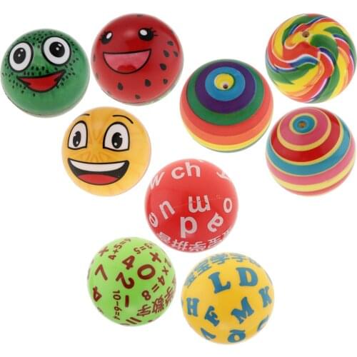 Colorful 3pcs Bouncy Ball 3inch Size, Great Toy for Kids Toddlers Catch and Throw, Perfect for Tub, Pool and Beach