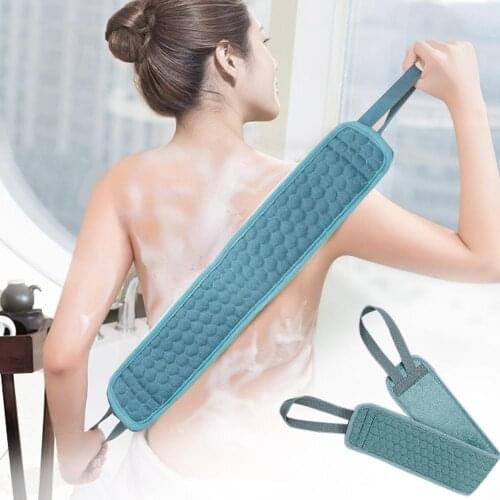 Double Sided Brushes Bath Towels Rubbing Back Mud Peeling Body Massage Shower Extended Scrubber Skin Clean Shower Brushes