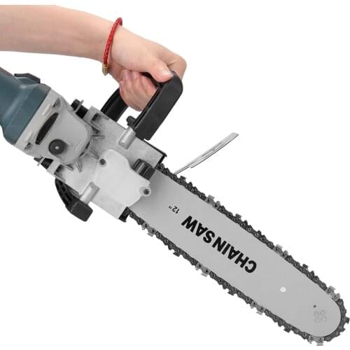 12inch Electric Chainsaw Refit Conversion Adjustable Universal Bracket Set Change Angle Grinder into Chainsaw Woodworking Tool