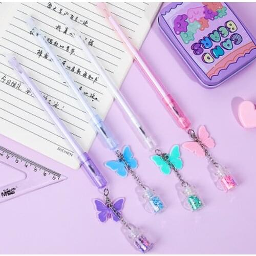 Pendant Gel Pen Student Stationery Kawaii Pen Creative Cartoon Cute Pens Black Ink Writing Gel Pens Kawaii School Supplies