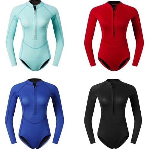Women Wetsuit Short Front Zip Wet Suit Compression Thermal Swimwear for Surfing Snorkeling Scuba Diving