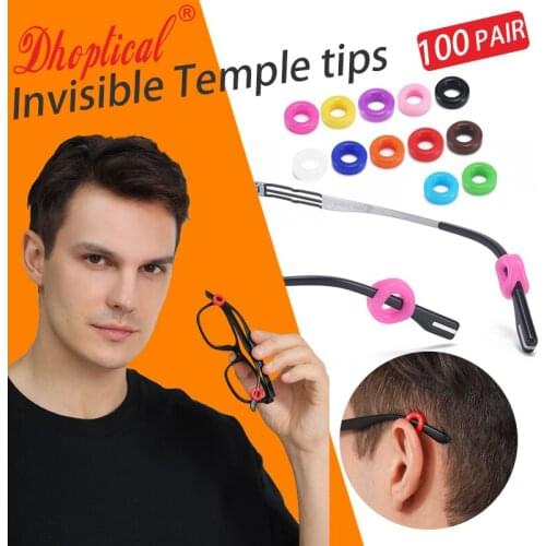 100pcs round eyeglasses temple eyewear Antiskid sleeve avoid glasses slip for sprot by dhoptical