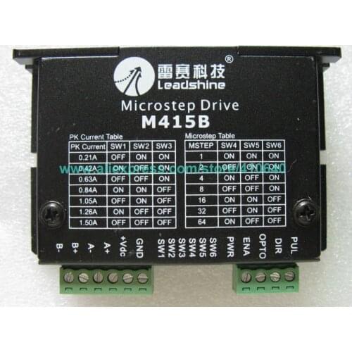 Leadshine M415B 2 Phase Stepper Drive with 18-36 VDC Voltage and 0.21 to 1.5A Current more reliable quality