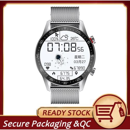 Dropshipping L13 business smart watch Men BT Call Mens watches ECG Pressure Heart Rate Fitness Tracker sports Smartwatch