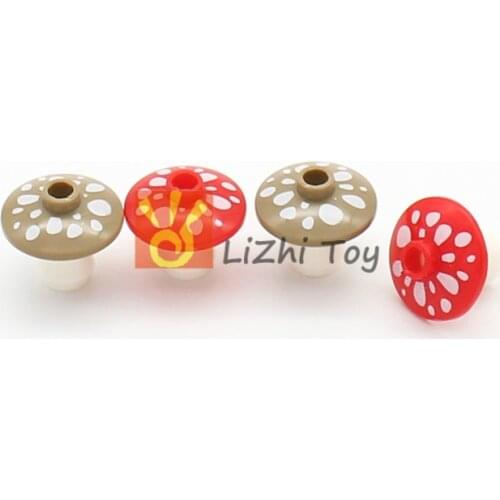 MOC Plants Mushroom 4740 Dish 2x2 Tree Building Blocks Grass Flower City Parts Friends Food Jungle Set Accessories Bricks DIY