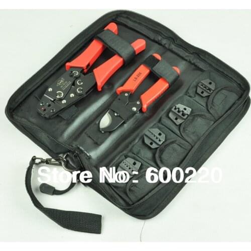 Crimping Tool Set crimping tool kits with cable cutter & 4 replaceable die sets HS-K0725