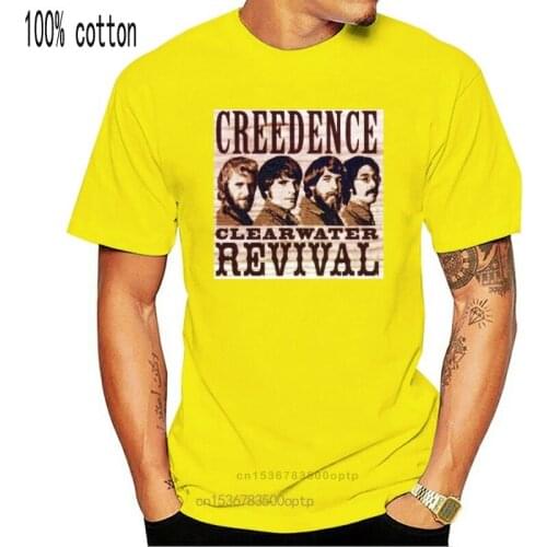 2020 Newest Fashion Cool Unisex Fashion T Shirt New Creedence Clearwater Revival 70 Rock Band Free T Shirts