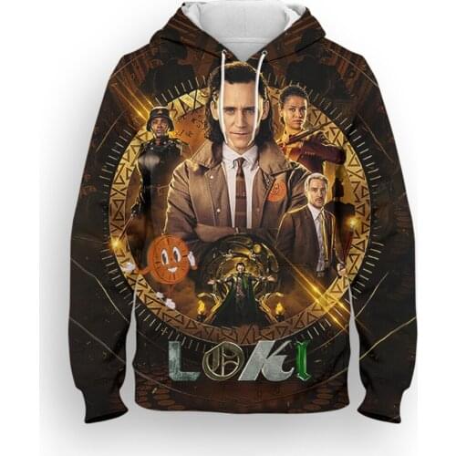 2021 New Spring Hoodies Women Loki Laufeyson Marvel 3D Printed Children Sweatshirt Casual Harajuku Style Mens Clothing