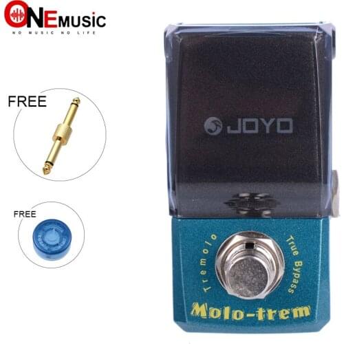 Joyo Ironman JF-325 Molo-Trem Tremolo Guitar Effect Pedal True Bypass with gold pedal connector and MOOER knob