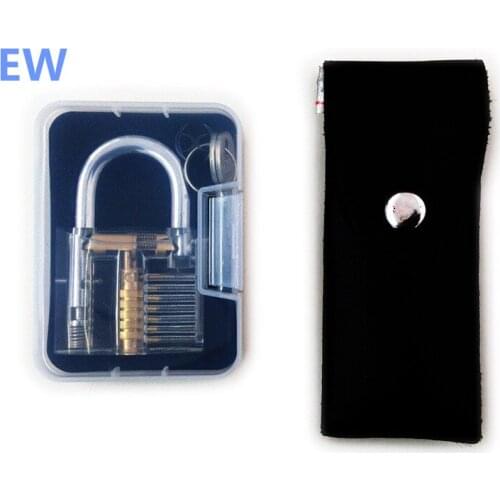 Transparent Craft Hanging lock 12 piece kit Lock repair Locksmith practice tool Display lock