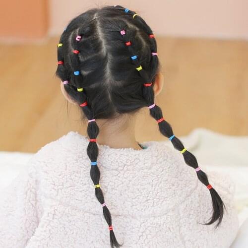 Clearance Sale 20PCs/Lot Hair Bands Ponytail Holder Hair Ties Headwear Scrunchies Women Girls Colorful Nylon Elastic Hair Bands