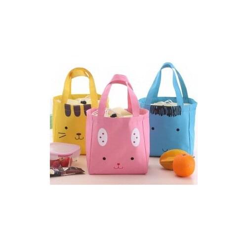 Cute animal cotton canvas bag beam insulation storage bag 20*13*36cm free shipping