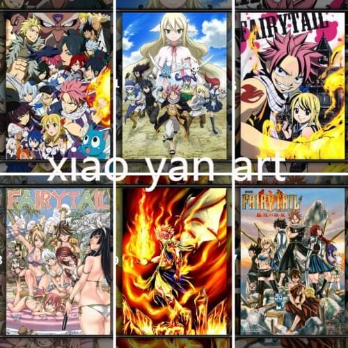 Fairy Tail Anime Diamond Painting Diamond Inlaid Diamond Mosaic Diamond Embroidery Cross Stitch Kits Home Decor