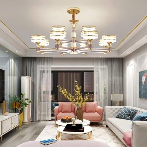 Modern Dimmable Led Chandelier Lighting Living Dining Room Decor Led Chandeliers Lamp Bedroom Hanging Light Suspension Luminaire