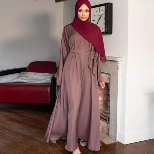 Dubai Turkish Muslim Fashion Turban Dress Clothing African Long Skirt Womens