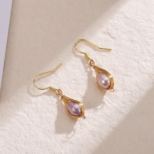 Dorado 2021 Trendy Natural Water Drop Pearl Drop Earrings For Female Charm Engagement Party Wedding Fashion Classic Jewelry Gift