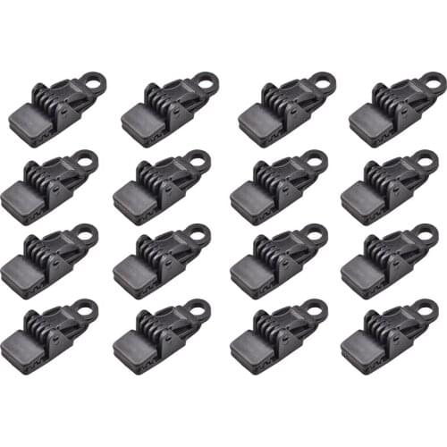 16Pcs Tarp Clips Heavy Lock Grip Tent Snaps Camping Clamp Clips Awnings Clips for Camping Sun Shade Car and Pool Cover