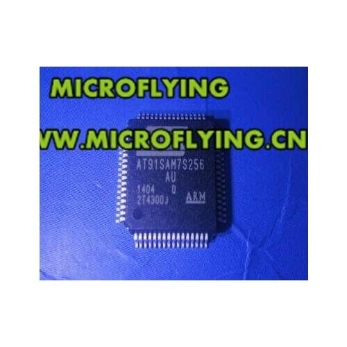 2PCS AT91SAM7S256-AU AT91SAM7S256 91SAM7S256 ARM7 MCU 32BIT 256K 64LQFP IC