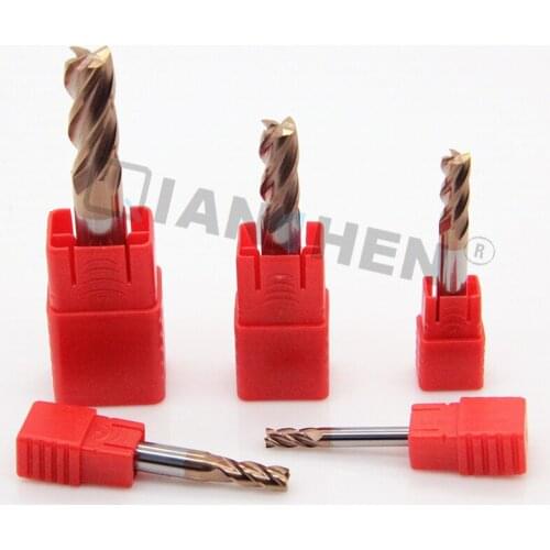 3pcs New 6mm 150L 4 flutes flat carbide end mill HRC55 carbide end mills router bit CNC tool mills cutter, high quality