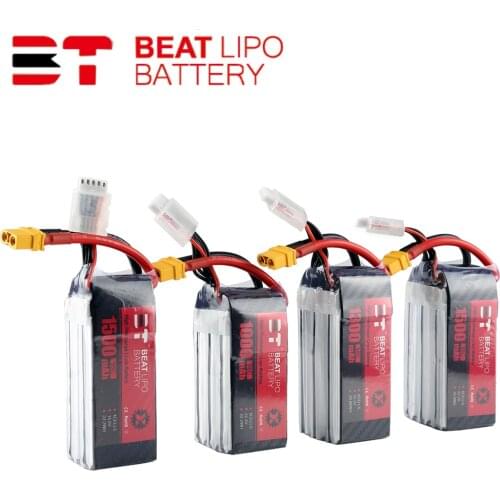 Beat Lipo Battery 4S 6S 450/550/850/1000/1300/1500/mAh 75C 95C 14.8V 22.2V for FPV Racing Drone Quadcopter