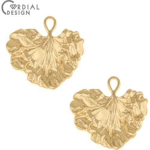 Cordial Design 50Pcs 27*29MM Jewelry Accessories/Leaf Shapes/Charms/Pendant/Hand Made/Jewelry Findings & Components/DIY Making