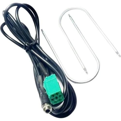 Car Audio Mini ISO 8Pins 3.5MM Female Connector Adpater Cable For