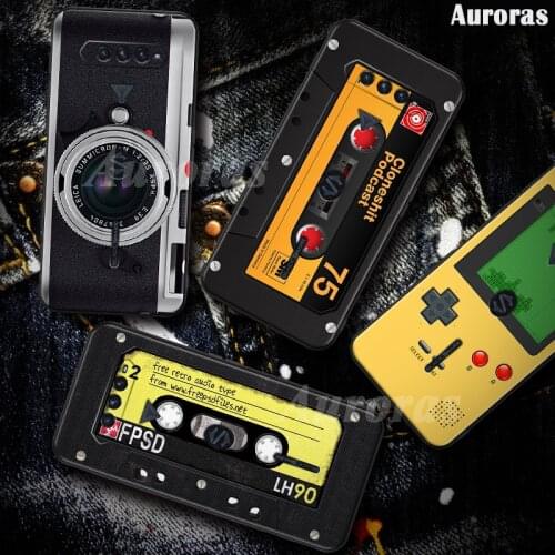 Auroras Case For Xiaomi Black Shark 4 Pro All Protection Retro Camera Gamepad Pattern Soft Cover For Blackshark 4 Case