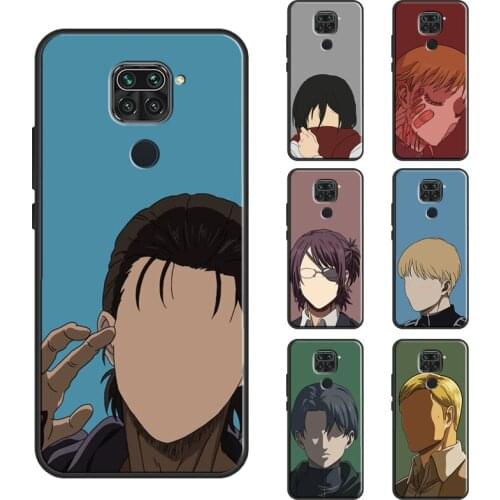 Attack on Titan Eren Armin Mikasa Case For Xiaomi Redmi Note 10 9 Pro 9S 8T Note 8 Pro Cover For Redmi 9 9T 9A 9C K40 7A 8A