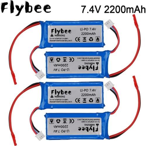 For Wltoys car batteyr 2S 7.4V 2200mAh Lipo Battery for Wltoys 12428 12423 V666 V262 RC toys Car Spare Parts 1-5pcs