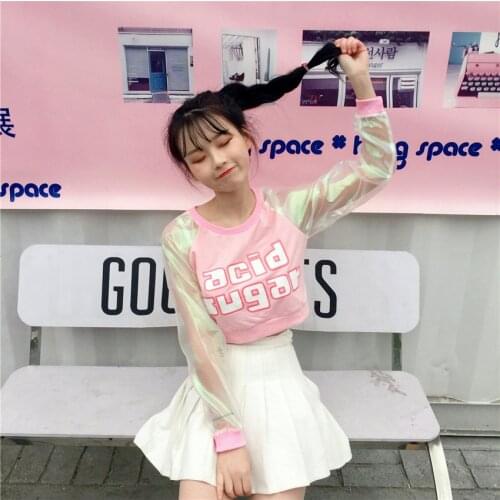 O-neck Women Harajuku Cool Kawaii Funny personality Print womens t-shirt Hip Hop Streetwear Chic casual Ulzzang t-shirt