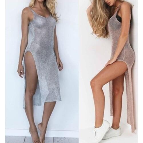 Летние платья с разрезом KLV China At AliExpress