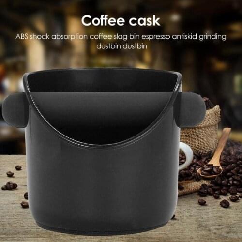 Dropship Coffee Grounds Recycling Box Black Detachable Knock Bar Coffee Machine Powder Residue Bucket ABS Rubber Deep Bowl
