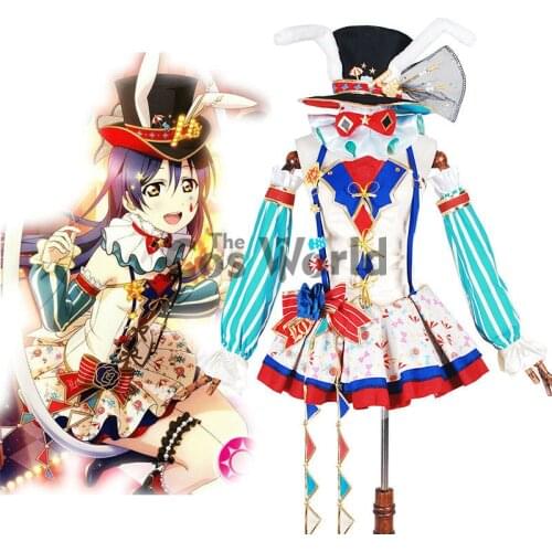 Love Live School Idol Project Sonoda Umi Circus Fancy Dress Uniform Outfit Anime Cosplay Costumes