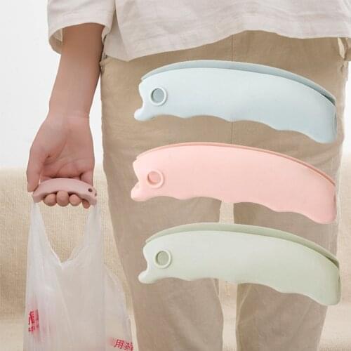 1pc Creative Silicone Food Utensils Labor-saving Extractor Plastic Bag Handle Portable Device For Left Shopping Bags
