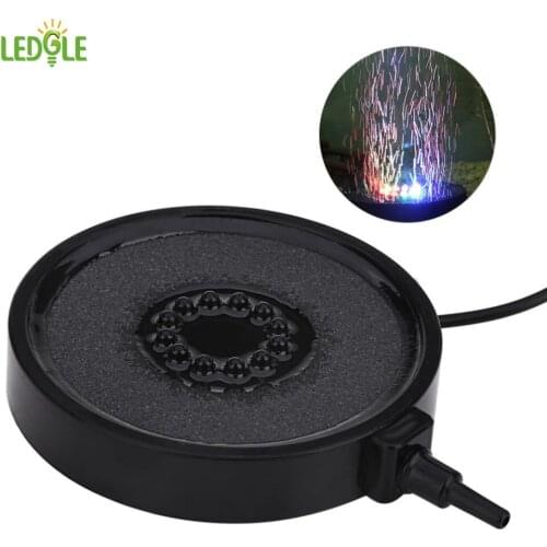 LEDGLE Creative Fish Tank Light Submersible LED Light Decorative Underwater Lamp Air Bubble Lamp IP68 Color Changing Design