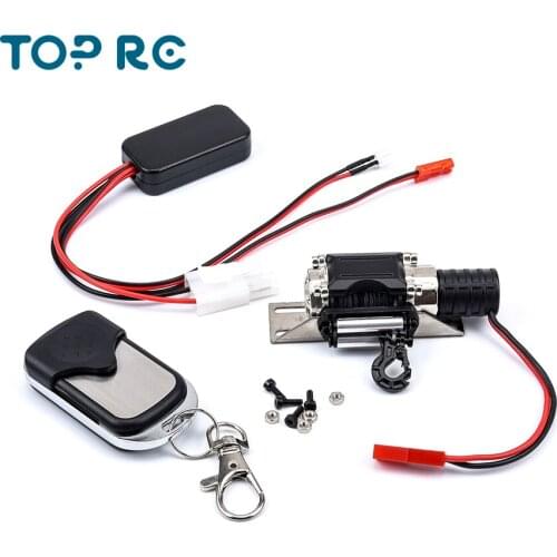 RC Metal Automatic Double Motor Simulated Winch For 1/10 RC Crawler Car Axial SCX10 TRAXXAS TRX4 RC4WD D90 D110 TF2 Tamiya CC01