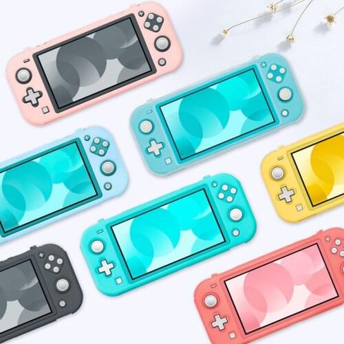 Soft Silicone Case for Nintendos Switch Lite Ergonomic Non-slip Protective Case Cover for NS Switch Lite Case Mini Console Case
