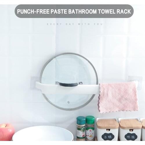 1 pcs Wall Mounted Bathroom Towel Bar Shelf door hook wall hook Self-adhesive Rack Hanging Hook bathroom kitchen accessories