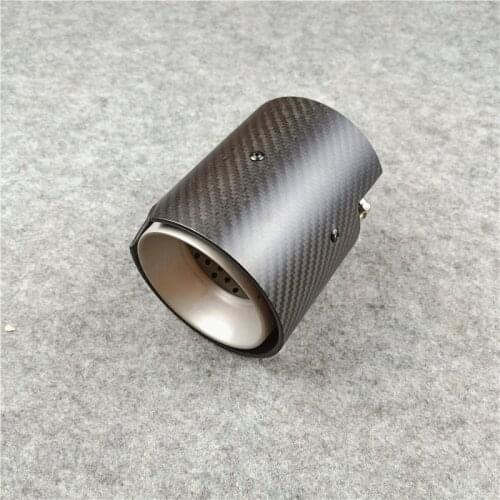 One PCS Real Carbon + 304 Stainlee Steel M2 M3 M4 M5 Muffler Exhaust Tips For BMW F87 F80 F82 F83 F90 M Performance Nozzle Tails
