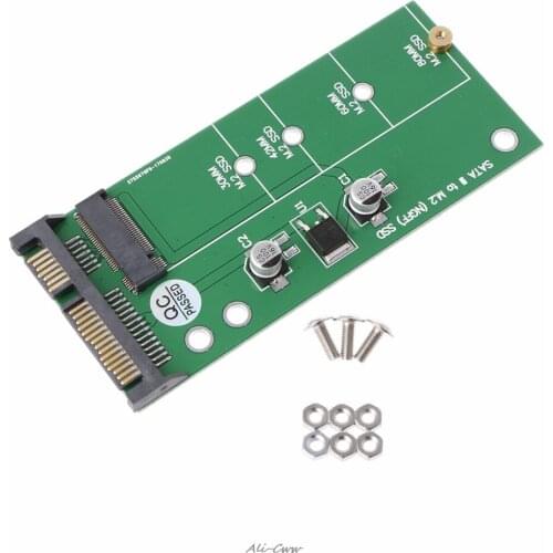 M.2 SSD To 2.5" SATA 3 Adapter Card For 30/42/60/80mm M.2 SSD Hard Drive With Screws High Quality