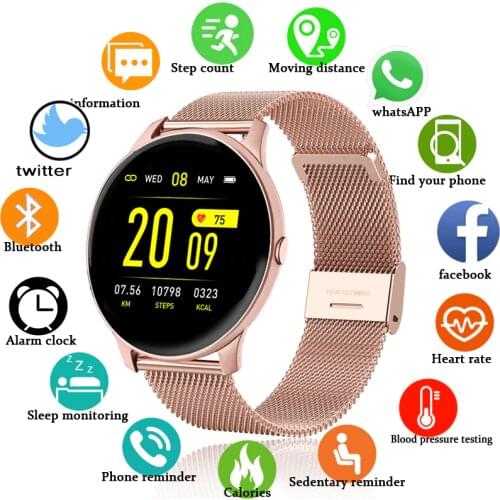 LIGE Smart Watch Women SmartWatch Men Waterproof Sports Fitness Tracker Heart Rate Blood Pressure IOS Android reloj inteligente