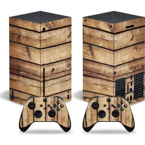 Logs Style Skin Sticker Decal Cover for Xbox Series X Console and 2 Controllers Xbox Series X Skin Sticker Viny 2
