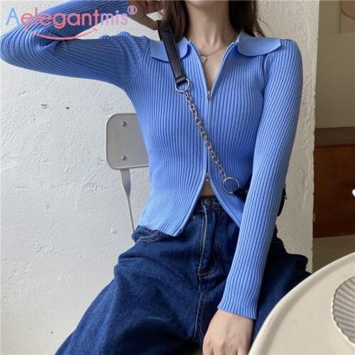 Sweaters Thin Soft Zipper Sexy Cardigan Women Ribbed Sweater Jacket Spring Korean Female Knit Cardigan Outerwear Harajuku 2021