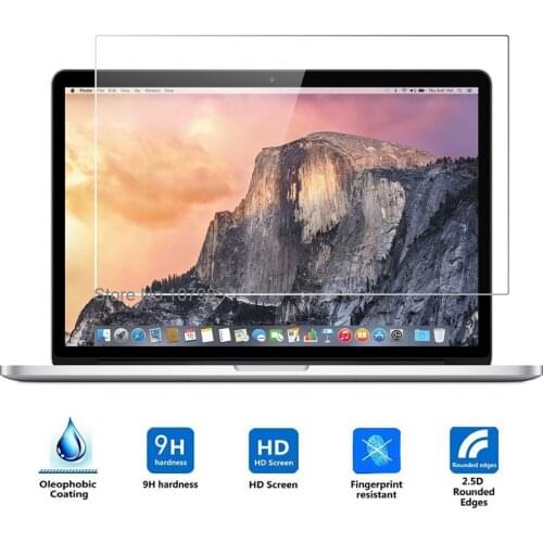 Glass Screen Protector for Macbook Pro with Retina 13 inch,9H Tempered Guard Film For Mac book model A1502 A1425 MD212 MD213