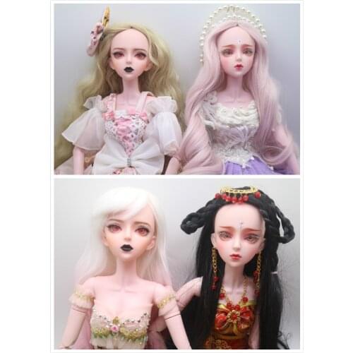 Female BJD dolls 1/3 Plastic doll 56cm joint movable doll selling with dress and wig